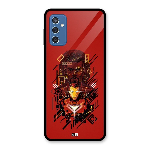 Tony Stark Glass Back Case for Galaxy M52 5G