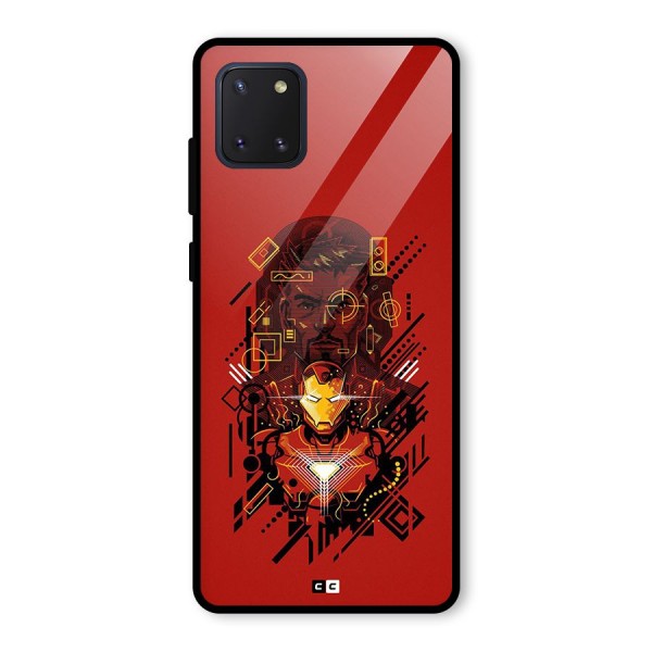 Tony Stark Glass Back Case for Galaxy Note 10 Lite