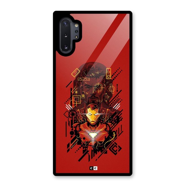 Tony Stark Glass Back Case for Galaxy Note 10 Plus