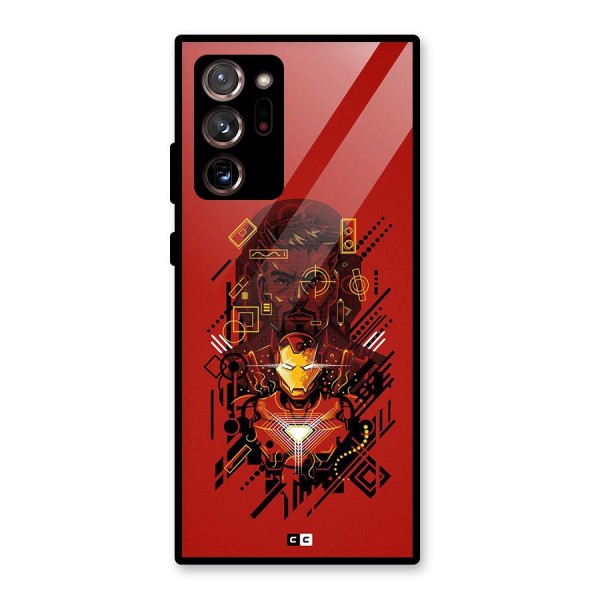 Tony Stark Glass Back Case for Galaxy Note 20 Ultra