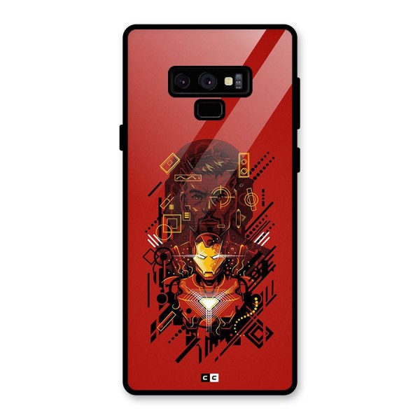 Tony Stark Glass Back Case for Galaxy Note 9