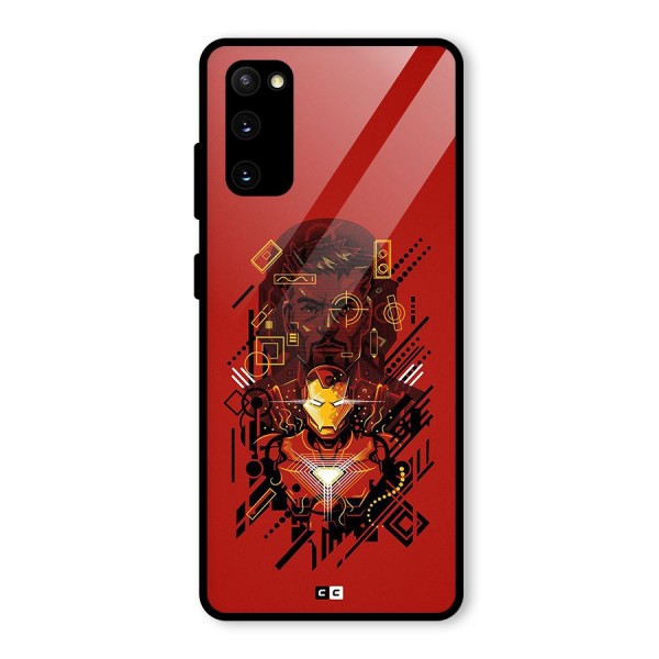 Tony Stark Glass Back Case for Galaxy S20 FE 5G