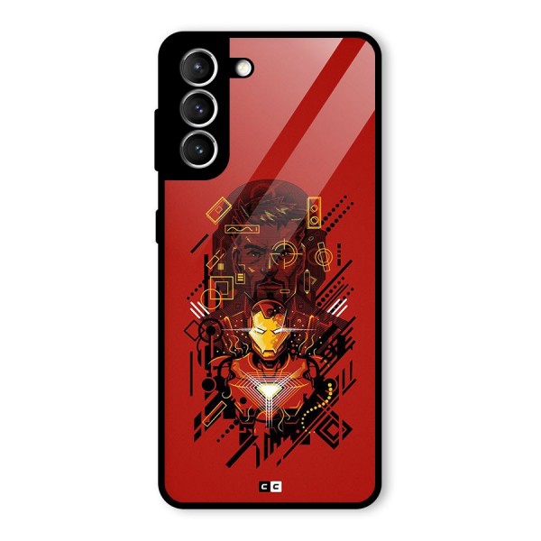 Tony Stark Glass Back Case for Galaxy S21 5G