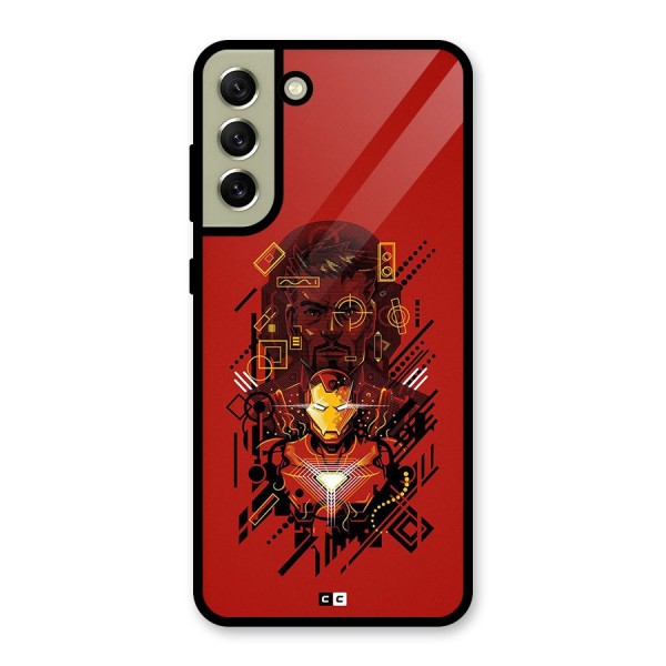 Tony Stark Glass Back Case for Galaxy S21 FE 5G