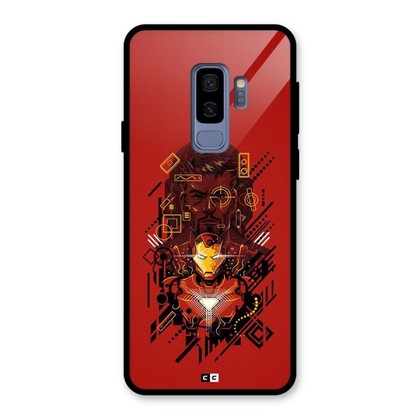 Tony Stark Glass Back Case for Galaxy S9 Plus