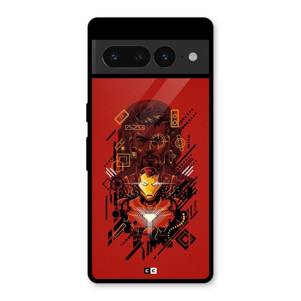 Tony Stark Glass Back Case for Google Pixel 7 Pro