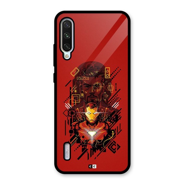 Tony Stark Glass Back Case for Mi A3