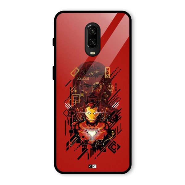 Tony Stark Glass Back Case for OnePlus 6T