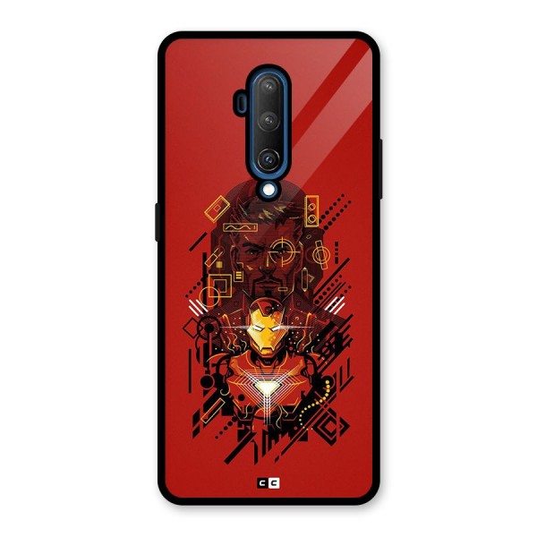 Tony Stark Glass Back Case for OnePlus 7T Pro