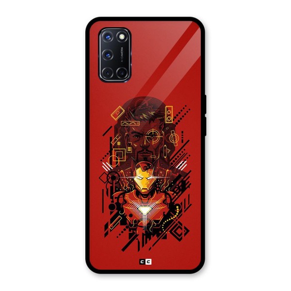 Tony Stark Glass Back Case for Oppo A52