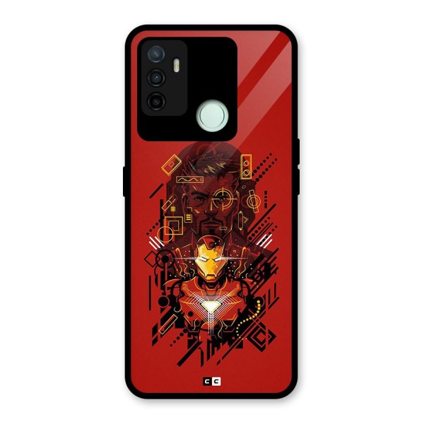 Tony Stark Glass Back Case for Oppo A53