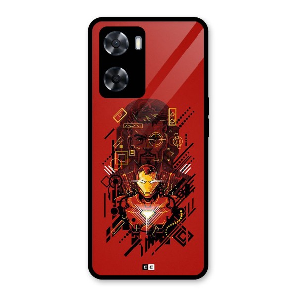 Tony Stark Glass Back Case for Oppo A57 2022