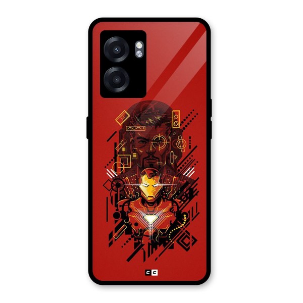 Tony Stark Glass Back Case for Oppo K10 (5G)