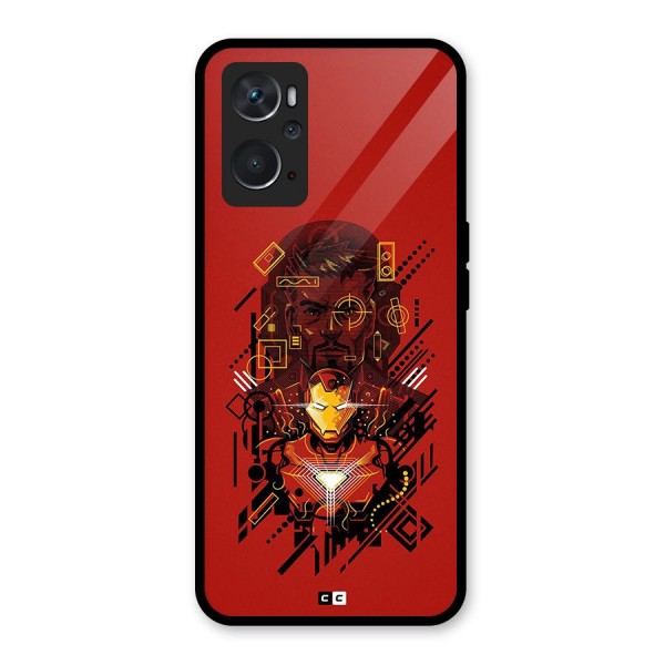 Tony Stark Glass Back Case for Oppo K10 4G