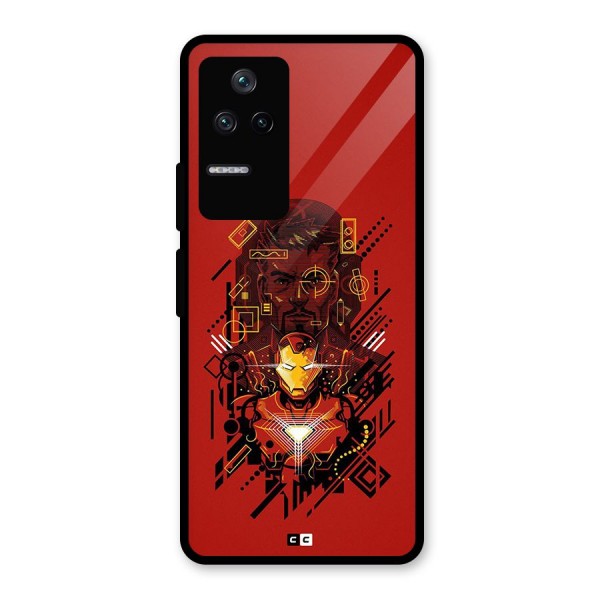 Tony Stark Glass Back Case for Poco F4 5G