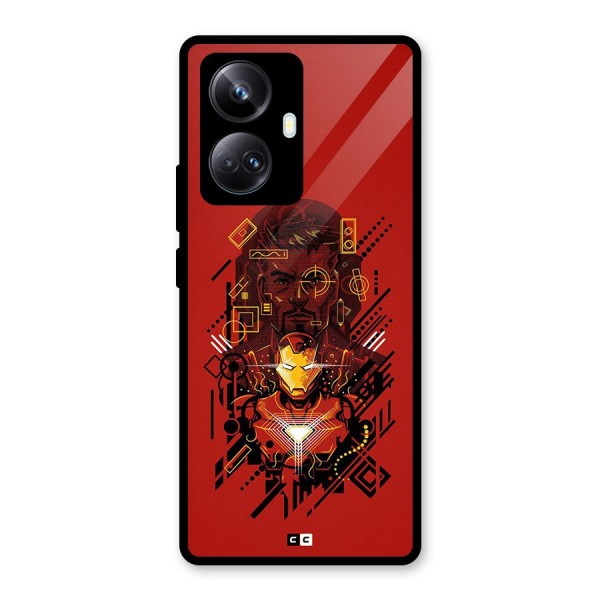 Tony Stark Glass Back Case for Realme 10 Pro Plus