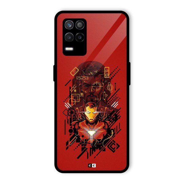 Tony Stark Glass Back Case for Realme 8 5G