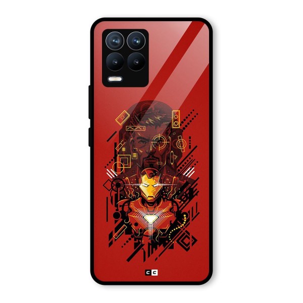 Tony Stark Glass Back Case for Realme 8 Pro