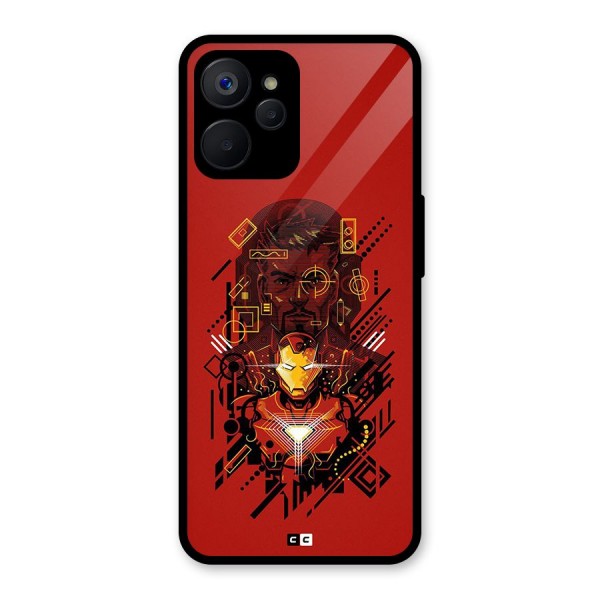 Tony Stark Glass Back Case for Realme 9i 5G