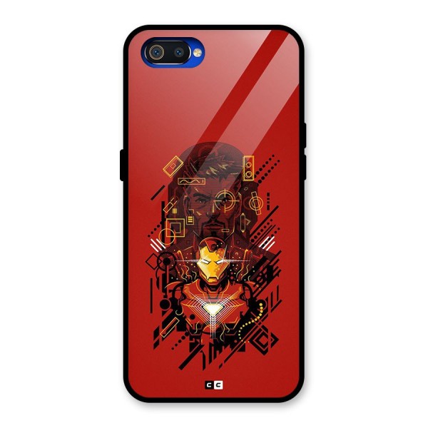 Tony Stark Glass Back Case for Realme C2