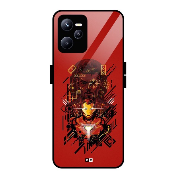 Tony Stark Glass Back Case for Realme C35