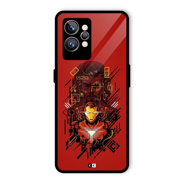 Tony Stark Glass Back Case for Realme GT2 Pro