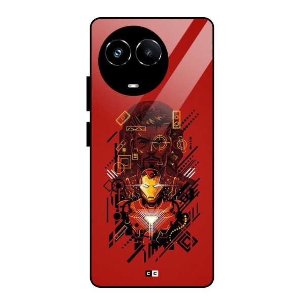 Tony Stark Glass Back Case for Realme Narzo 60X