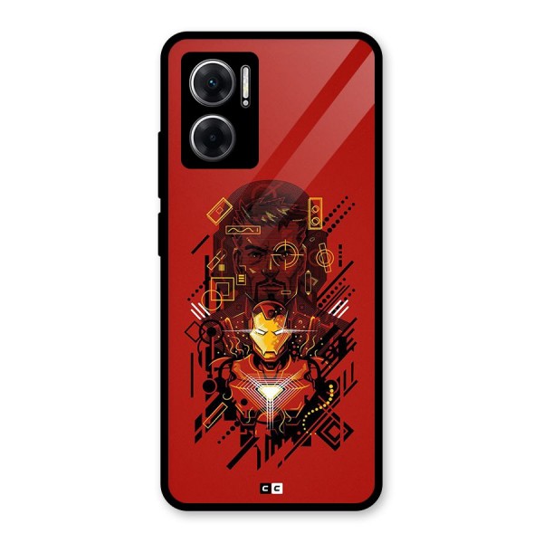 Tony Stark Glass Back Case for Redmi 11 Prime 5G