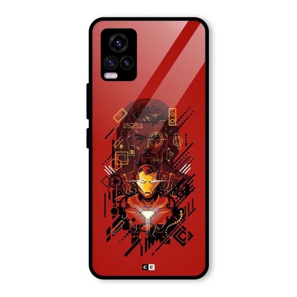 Tony Stark Glass Back Case for Vivo V20