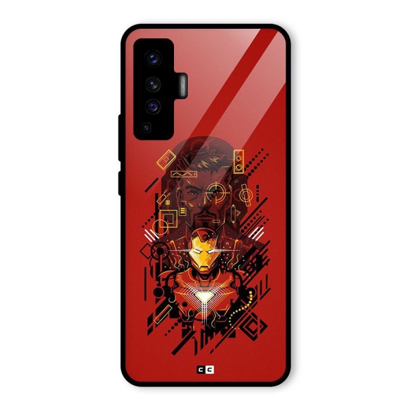 Tony Stark Glass Back Case for Vivo X50