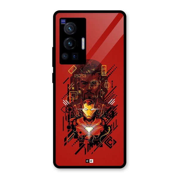 Tony Stark Glass Back Case for Vivo X70 Pro