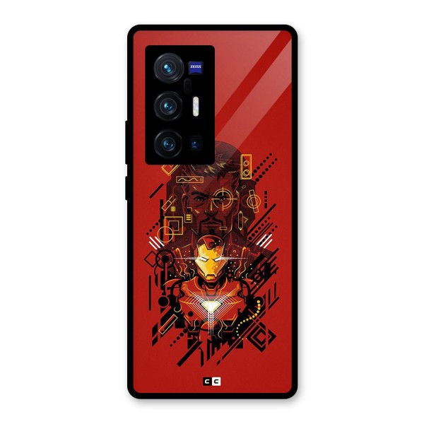 Tony Stark Glass Back Case for Vivo X70 Pro Plus