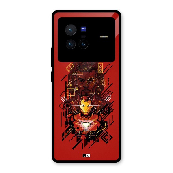 Tony Stark Glass Back Case for Vivo X80