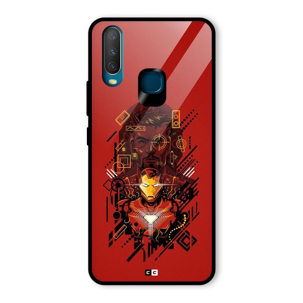 Tony Stark Glass Back Case for Vivo Y12