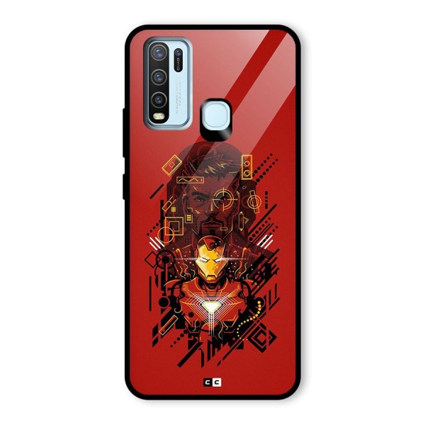 Tony Stark Glass Back Case for Vivo Y50