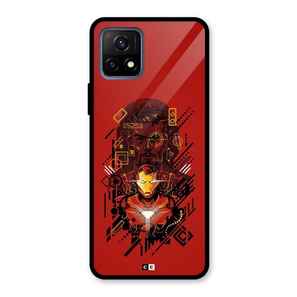 Tony Stark Glass Back Case for Vivo Y72 5G