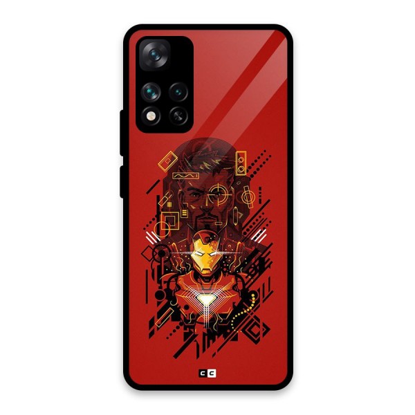 Tony Stark Glass Back Case for Xiaomi 11i HyperCharge 5G