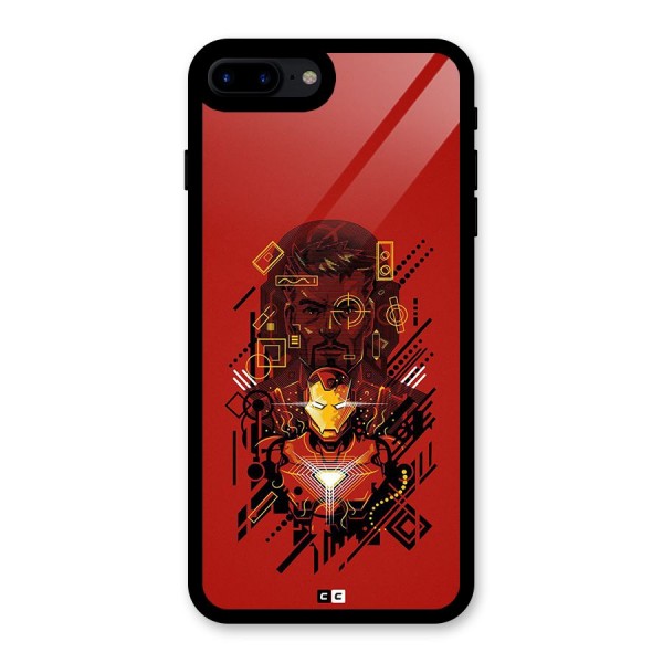 Tony Stark Glass Back Case for iPhone 7 Plus