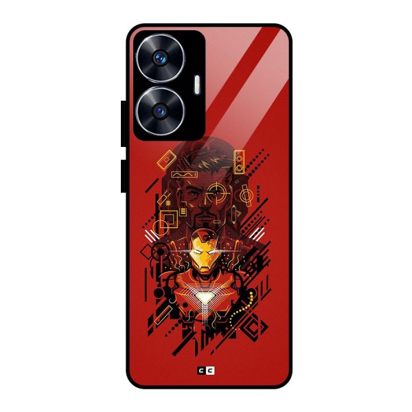 Tony Stark Glass Back Case for realme C55