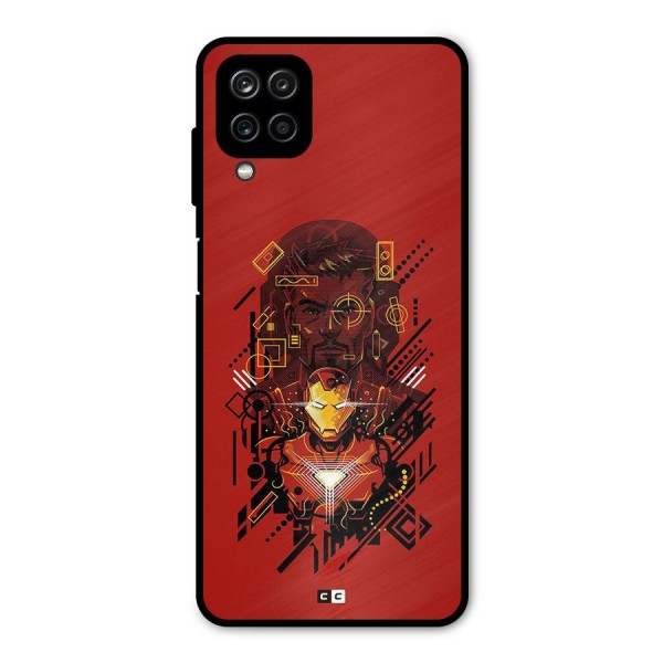 Tony Stark Metal Back Case for Galaxy A12