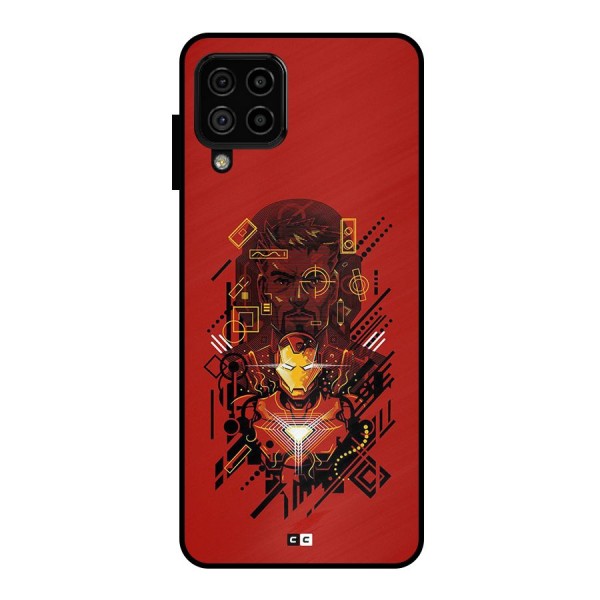 Tony Stark Metal Back Case for Galaxy A22 4G