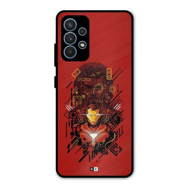 Tony Stark Metal Back Case for Galaxy A32