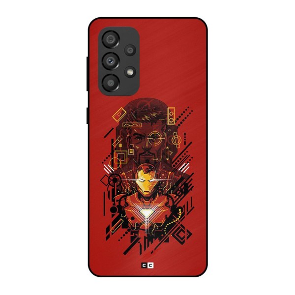 Tony Stark Metal Back Case for Galaxy A33 5G