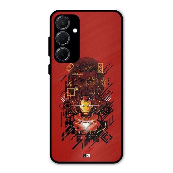 Tony Stark Metal Back Case for Galaxy A35