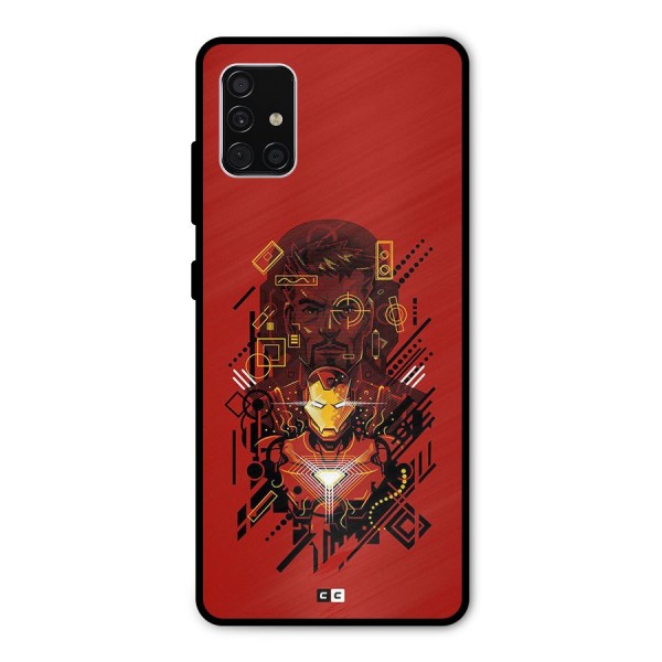 Tony Stark Metal Back Case for Galaxy A51