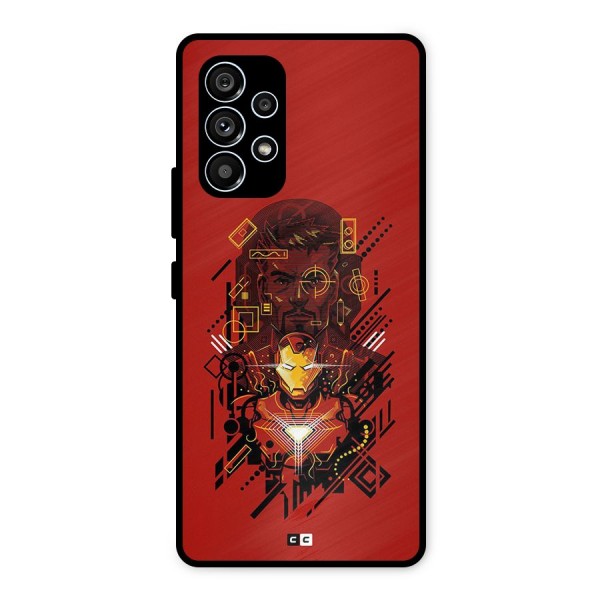 Tony Stark Metal Back Case for Galaxy A53 5G