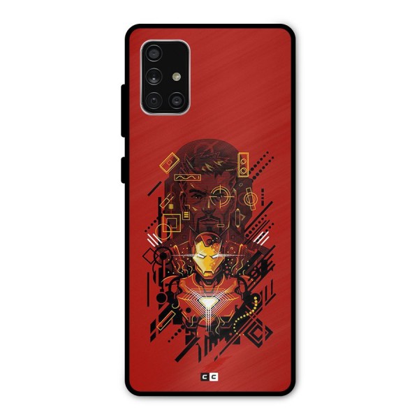 Tony Stark Metal Back Case for Galaxy A71