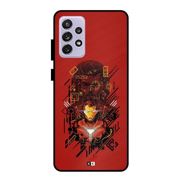 Tony Stark Metal Back Case for Galaxy A72