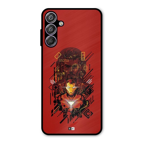 Tony Stark Metal Back Case for Galaxy F15