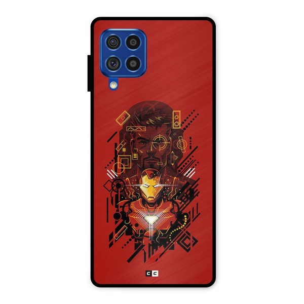 Tony Stark Metal Back Case for Galaxy F62